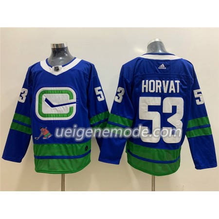 Herren Eishockey Vancouver Canucks Trikot Bo Horvat 53 Alternate Adidas 2019-2020 Blau Authentic
